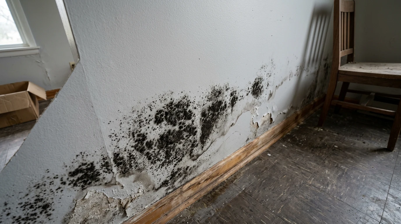 black mold on drywall - Visual Characteristics of Mold on Drywall