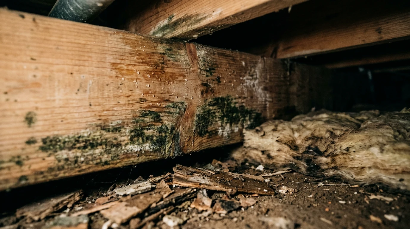 crawl space mold removal - Condensation on Cold Surfaces