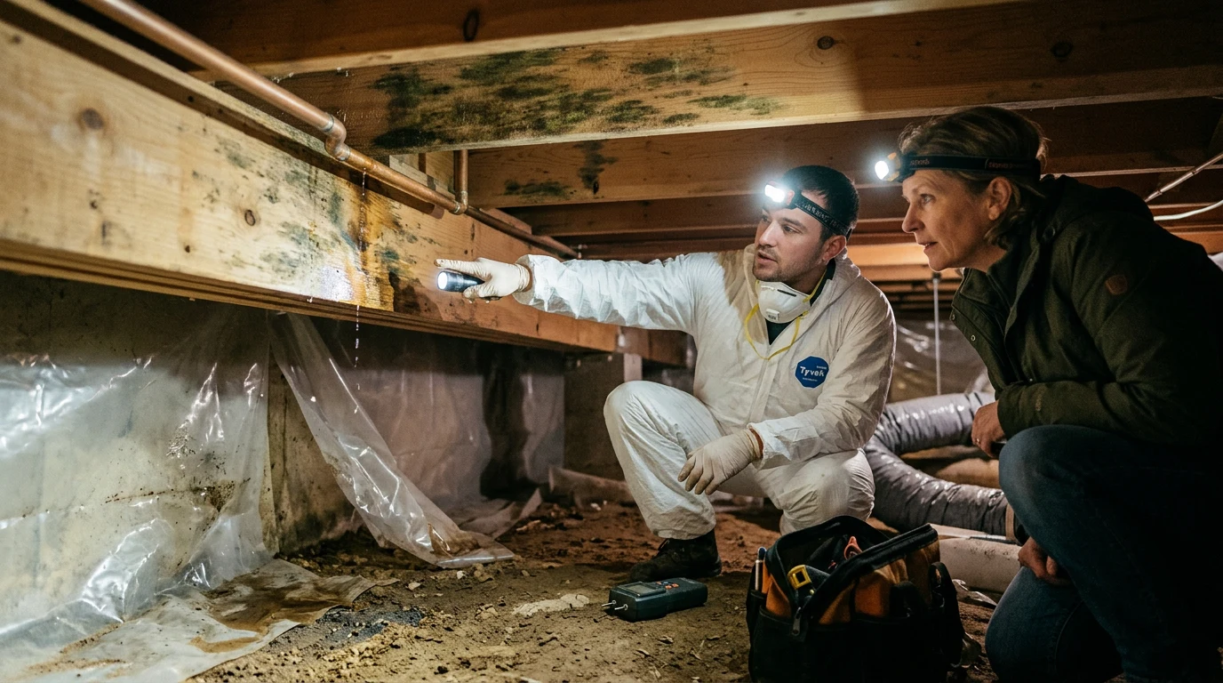 crawl space mold removal - Plumbing Leaks and Poor Drainage