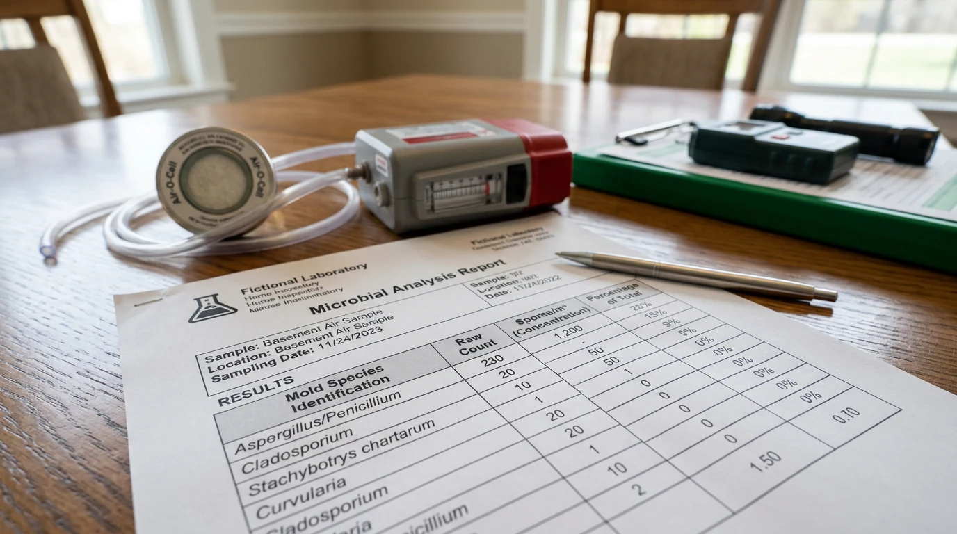 how to read mold test results - The Results Table: Species and Concentrations