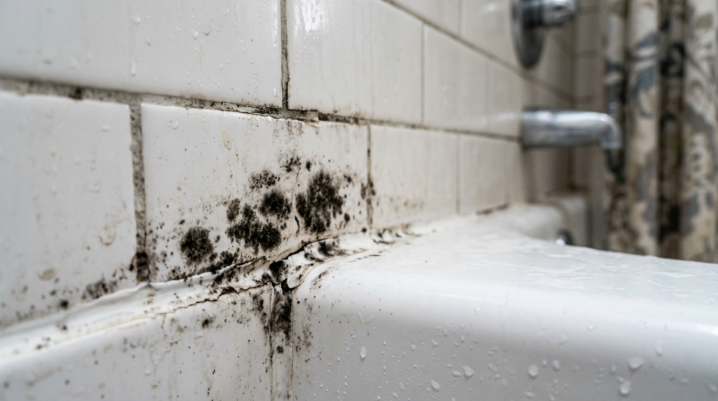 Mold on caulk - identification and removal