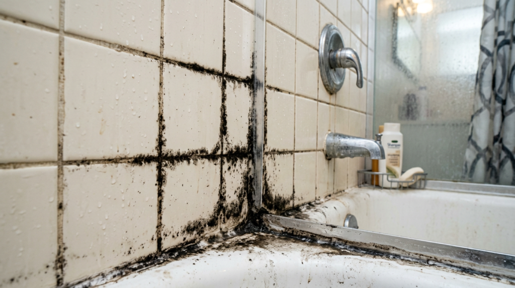 Mold on tile - identification and removal