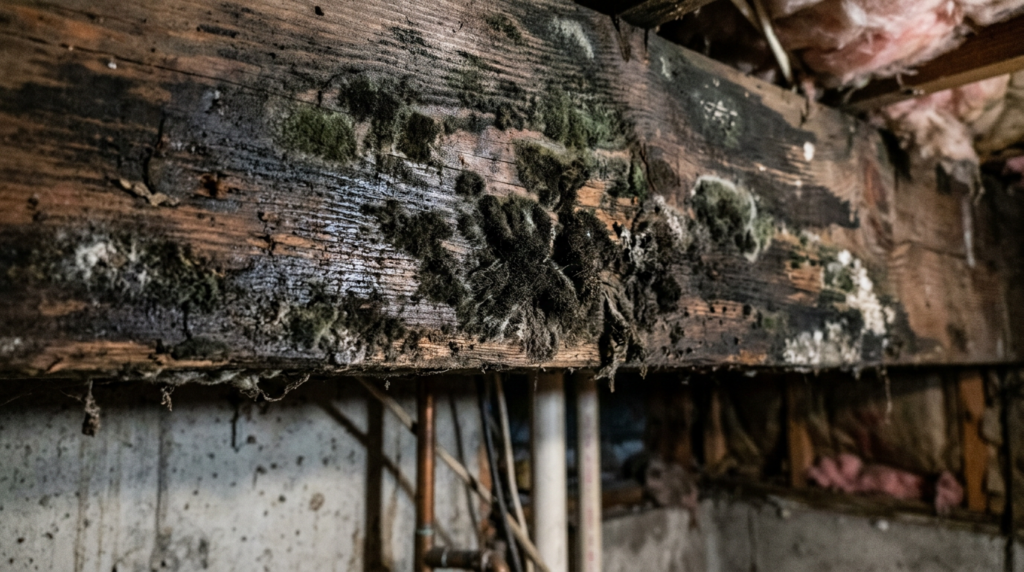 Mold on wood - identification and removal
