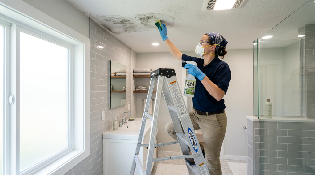 Remove Mold from Bathroom Ceiling featured image
