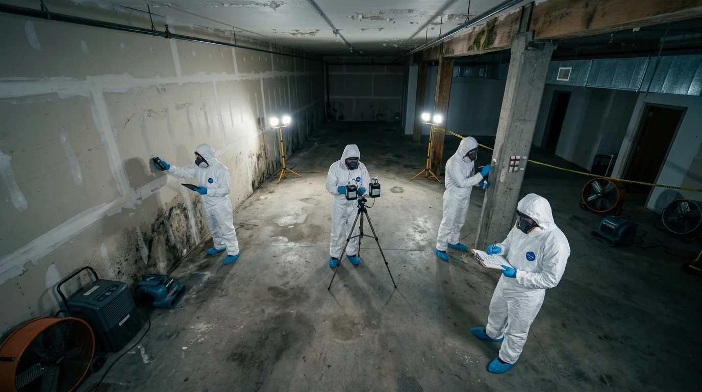 mold remediation process - Step 1: Mold Assessment and Inspection