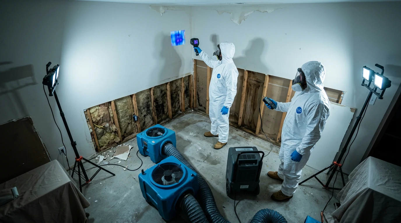 mold remediation process - Identifying the Moisture Source