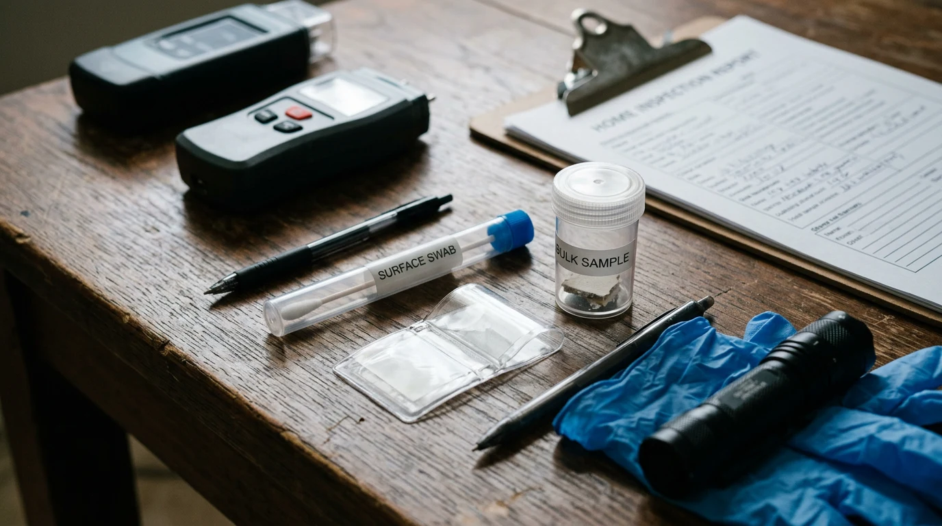 mold testing kits - Surface Sampling (Tape Lift, Swab, and Bulk)