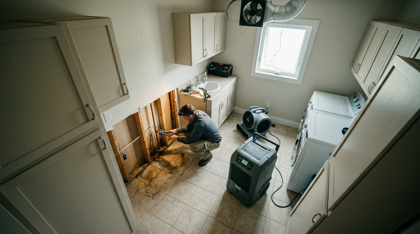 prevent mold after water damage - Step 1: Stop the Water Source