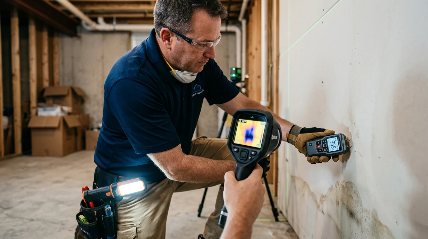 professional mold inspection - Step 3: Moisture Mapping and Thermal Imaging