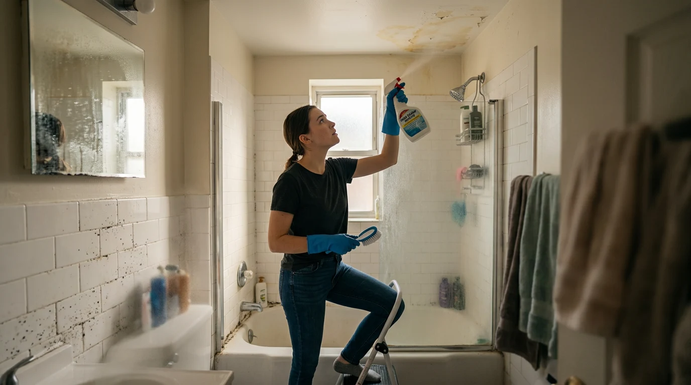 remove mold from bathroom ceiling - Plumbing Leaks Above the Ceiling