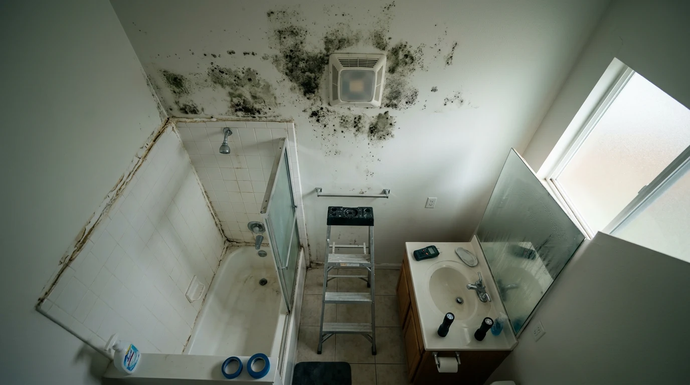 remove mold from bathroom ceiling - Assessing Bathroom Ceiling Mold: DIY or Professional?
