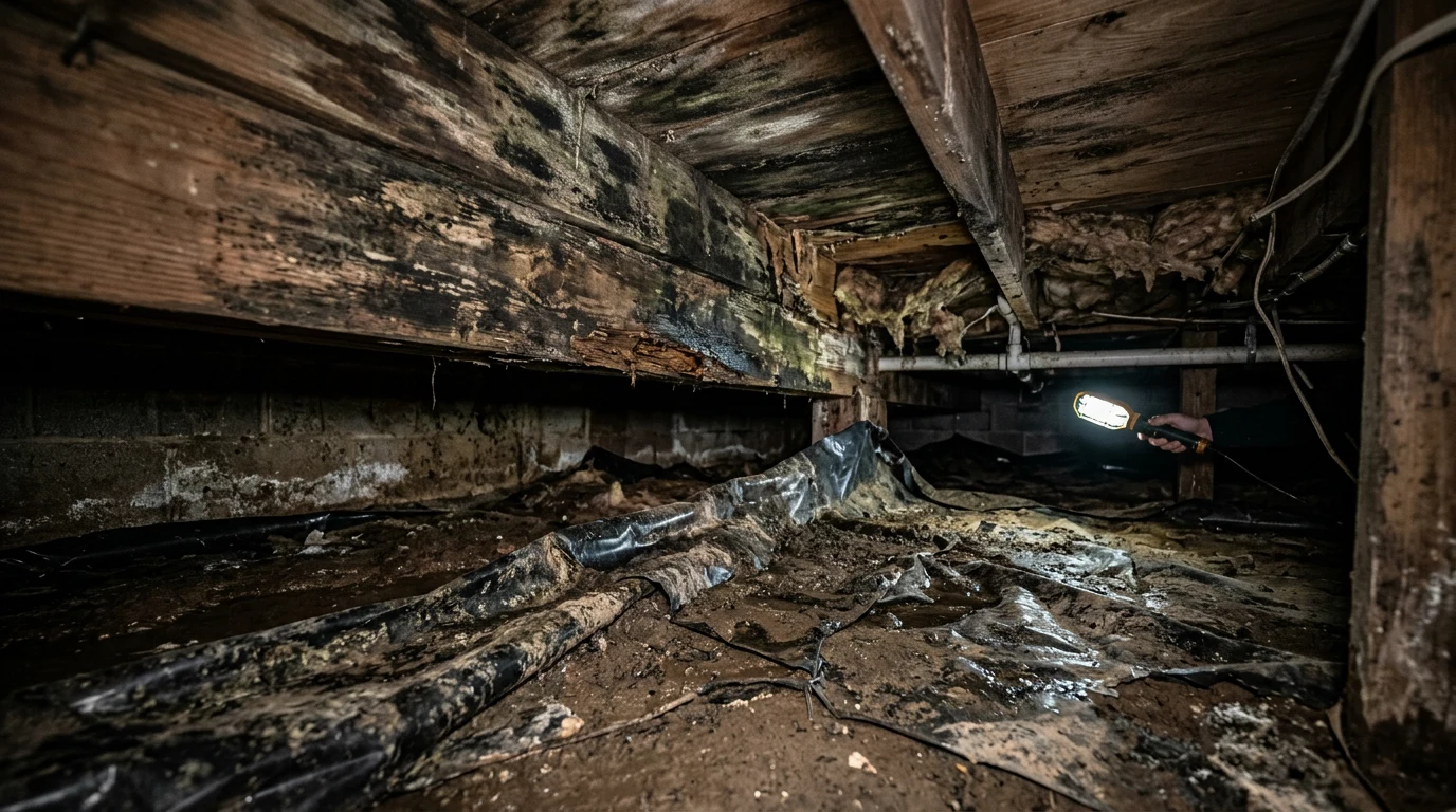 crawl space vapor barrier mold - Why Crawl Spaces Are Mold Magnets
