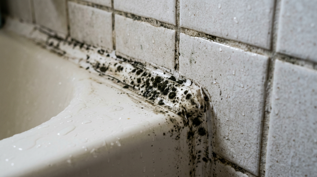 Mold on caulk - identification and removal