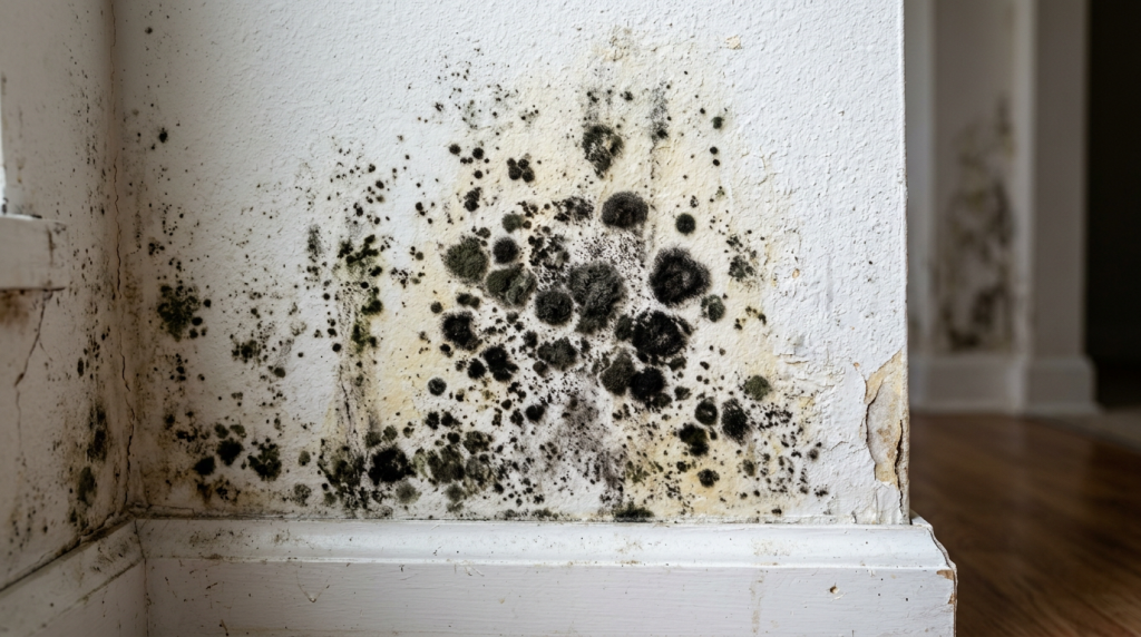 Mold on drywall - identification and removal