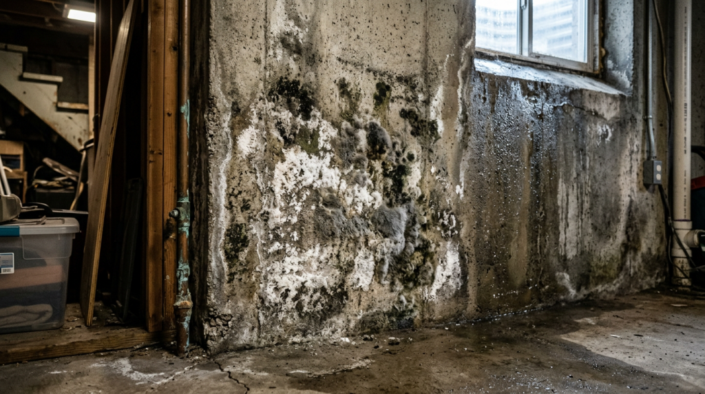 Mold on concrete - identification and removal