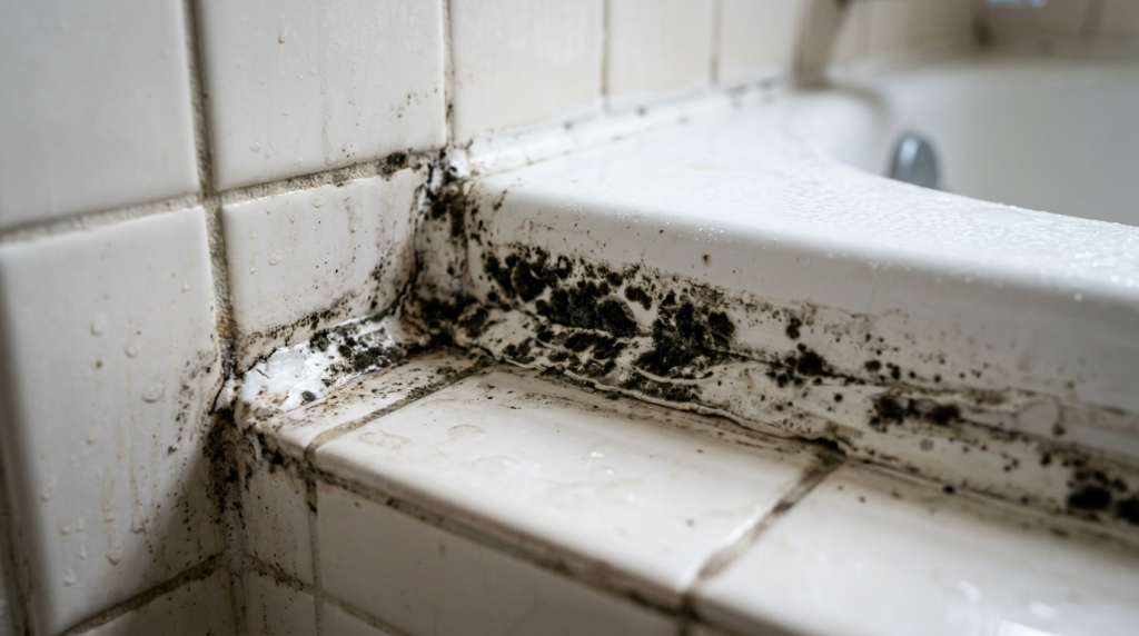 Mold on caulk - identification and removal