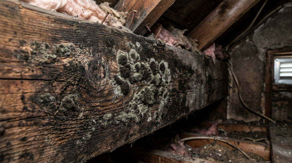 Mold on wood - identification and removal