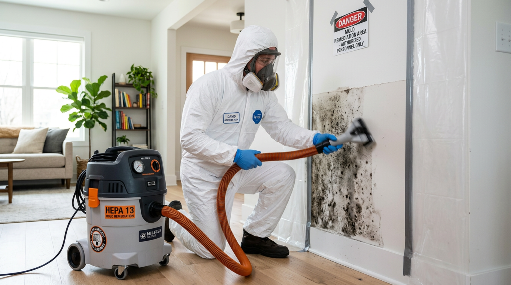 how to use hepa vacuum mold