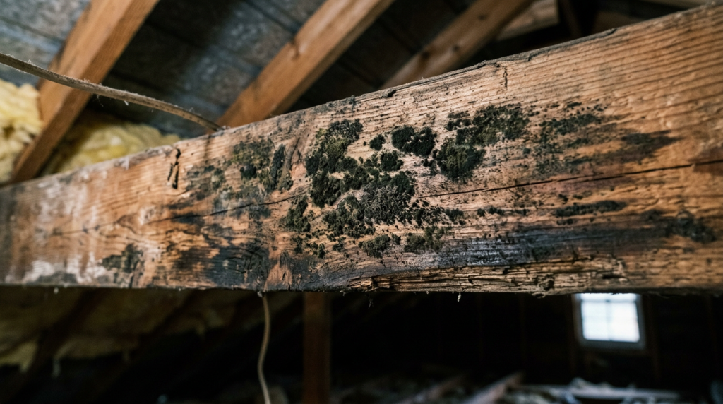 Mold on wood - identification and removal