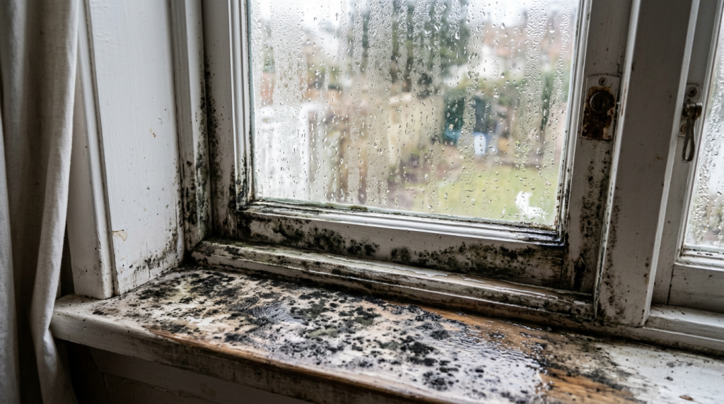 Mold on window - identification and removal
