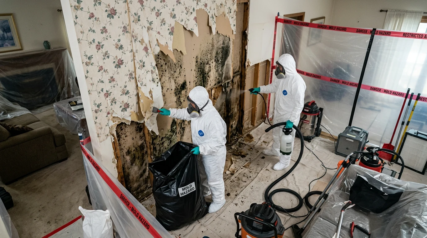 mold behind wallpaper - Is It Dangerous and Can You Handle It Yourself?