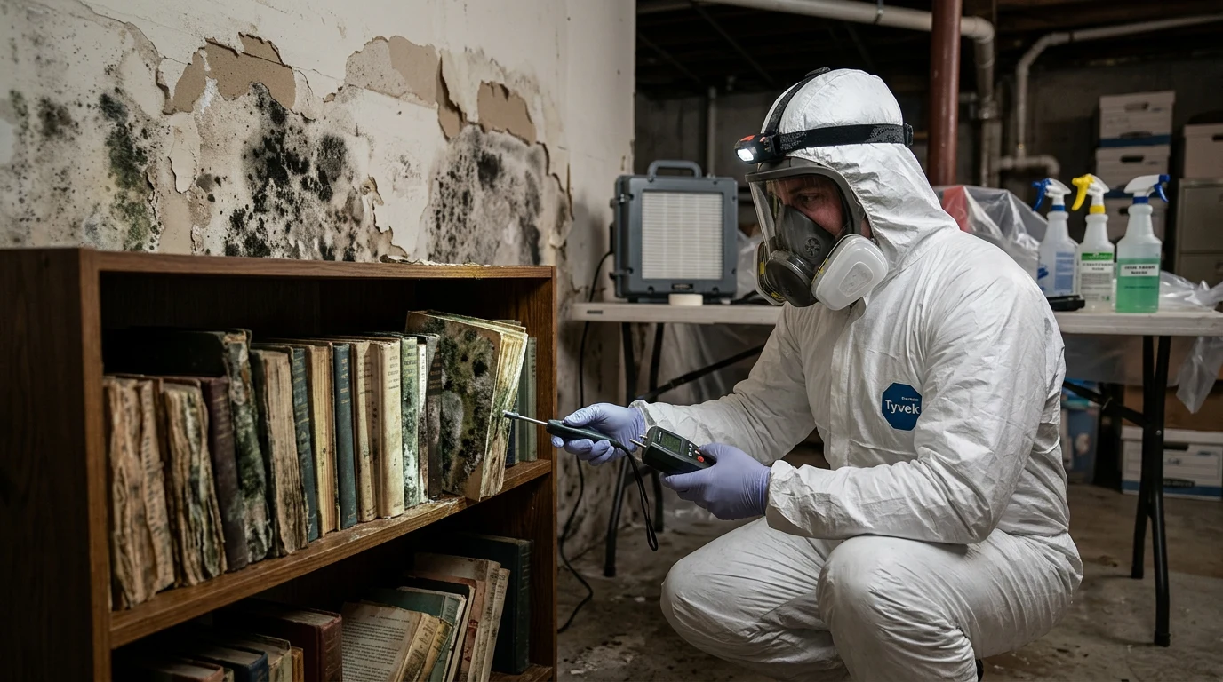 mold on books - Save or Toss? The Decision Framework