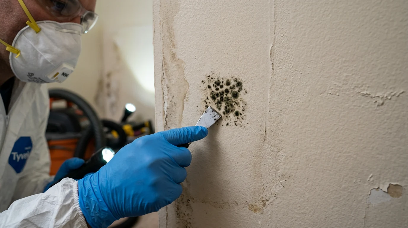 small mold spot hidden mold - Surface Mold (Usually Safe to Clean)