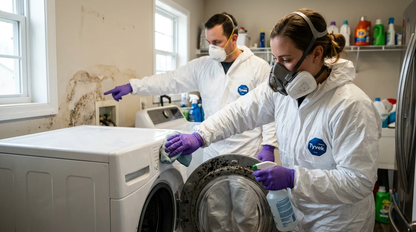 washing machine mold - Step 1: Clean the Door Gasket