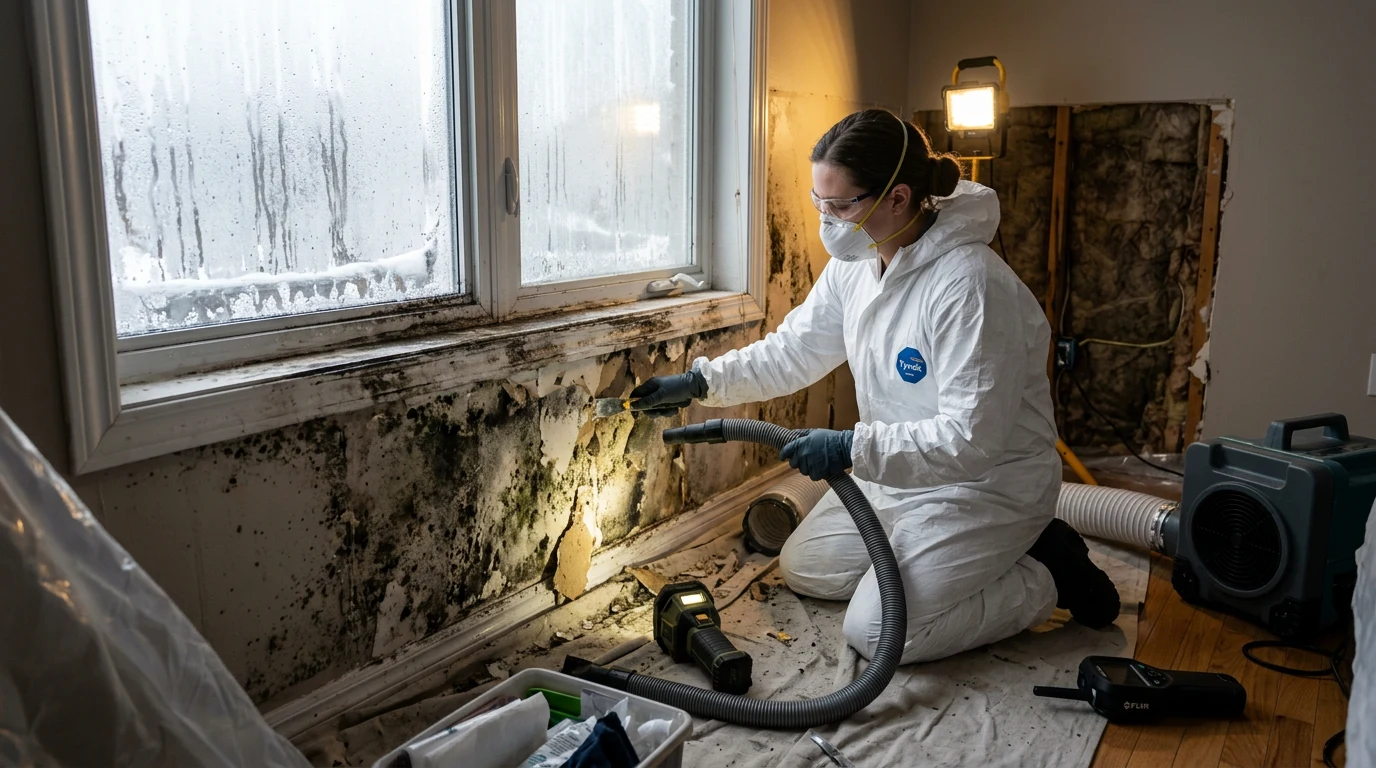 window condensation mold - Why Windows Collect Condensation in Winter