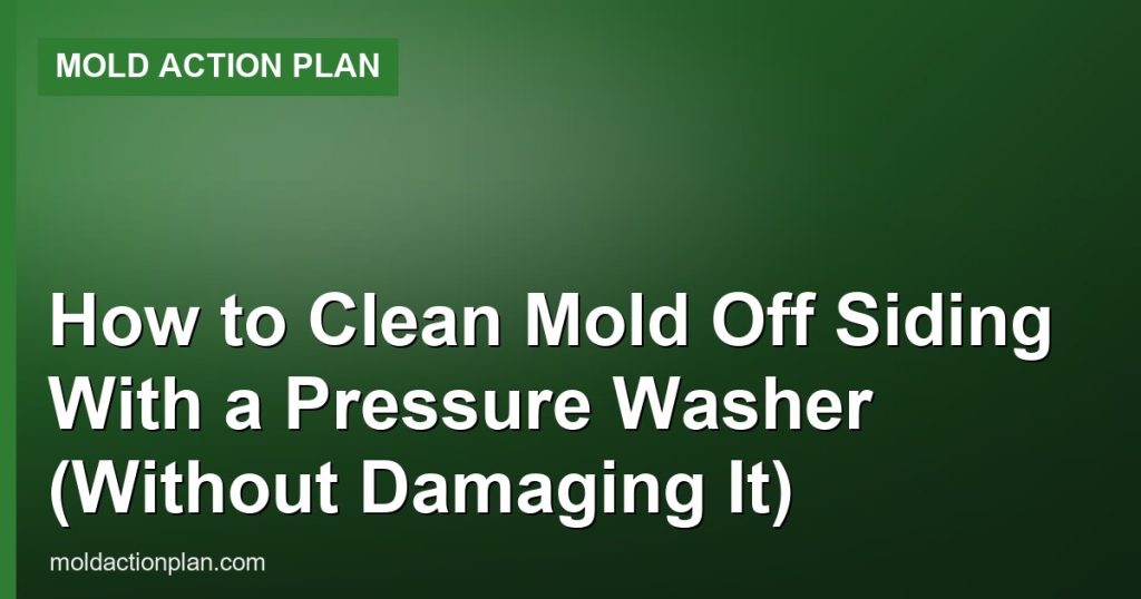 How to Clean Mold Off Siding With a Pressure Washer (Without Damaging It) - Mold Action Plan