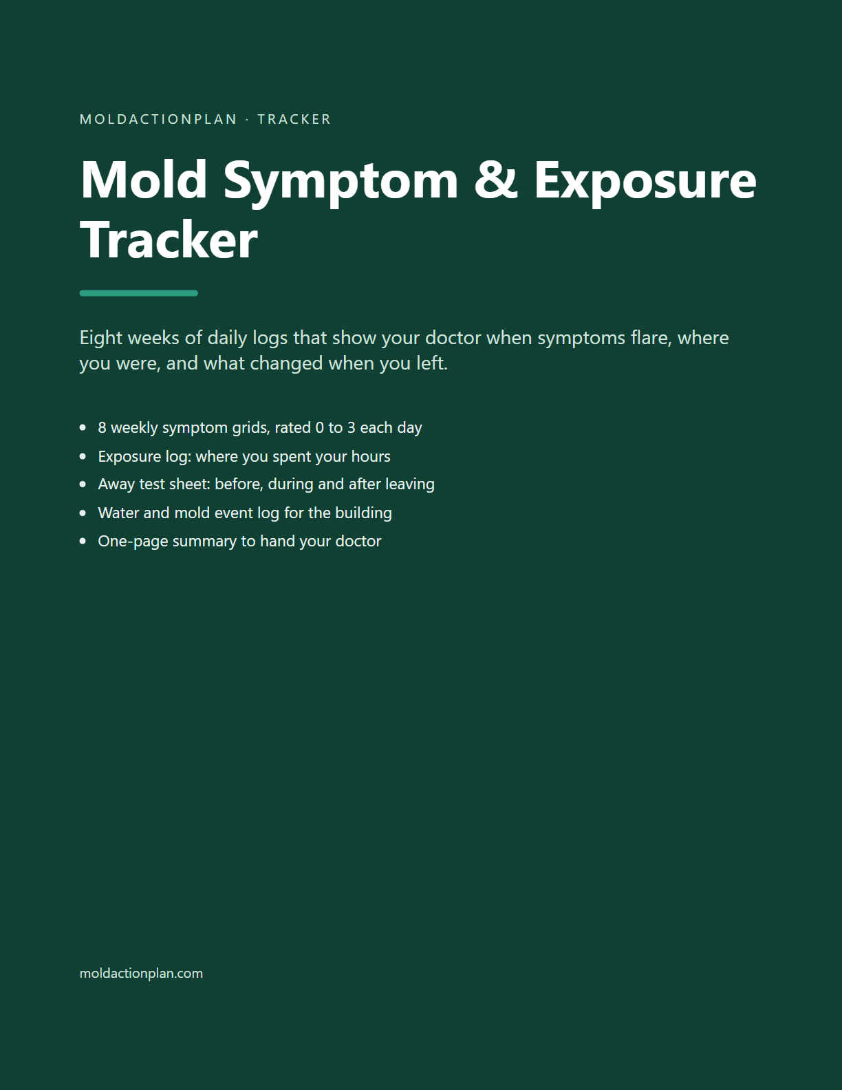 Mold Symptom & Exposure Tracker cover